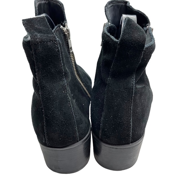 COUGAR Black Genuine Leather Suede Ankle Booties Boots Shoes WATERPROOF sz 9.5 - Picture 6 of 16